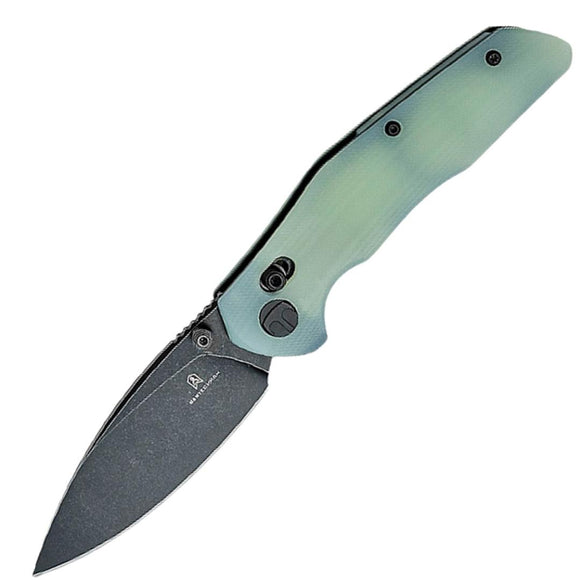 Bestechman Ronan Crossbar Lock Jade G10 Folding 14C28N Pocket Knife K02I