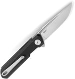 Bestechman Mini Dundee Linerlock Black G10 Folding D2 Steel Pocket Knife MK03A