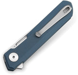 Bestechman Mini Dundee Linerlock Gray G10 Folding D2 Steel Pocket Knife MK03D