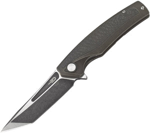 Bestech Knives Predator Framelock Black Titanium Carbon Fiber SW Knife 1706C