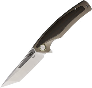 Bestech Knives Predator Framelock Titanium/Carbon Fiber Folding Knife T1706G