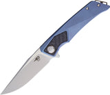 Bestech Knives Sky Hawk Framelock Blue Titanium & Carbon Fiber S35VN Knife 1804C