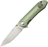 Bestech Knives Emperor Framelock Green Titanium Handle S35VN Folding Knife 1808C