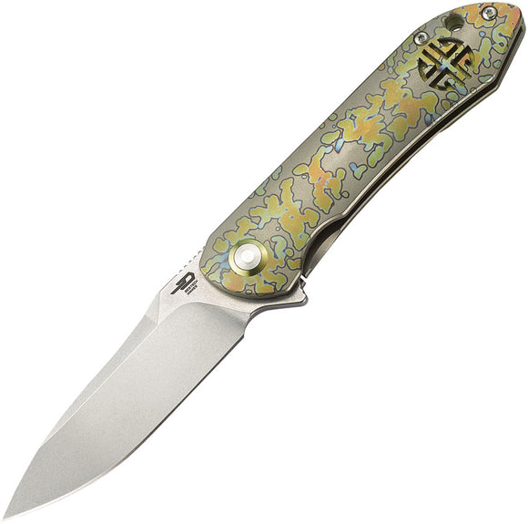 Bestech Knives Emperor Framelock Anodized Titanium S35VN Folding Knife 1808D