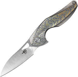 Bestech Knives The Reticulan Framelock Gray Folding Knife OPEN BOX