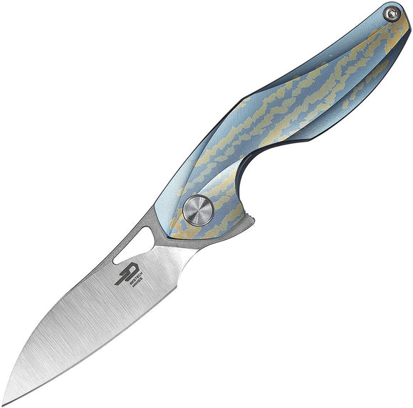 Bestech Knives The Reticulan Framelock Blue Folding Knife 1810f