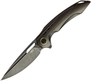 Bestech Knives Ornetta Framelock Black Bronze Titanium M390 Folding Knife T1811A