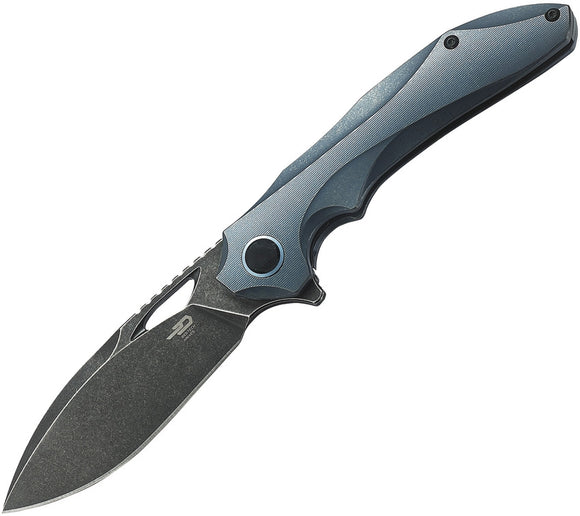 Bestech Knives ESKRA Framelock Blue SW Folding Knife 1813b