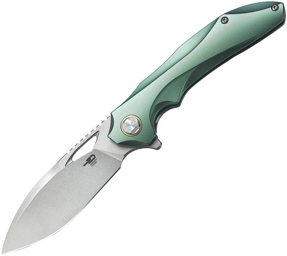 Bestech Knives ESKRA Framelock Green Folding Knife 1813e