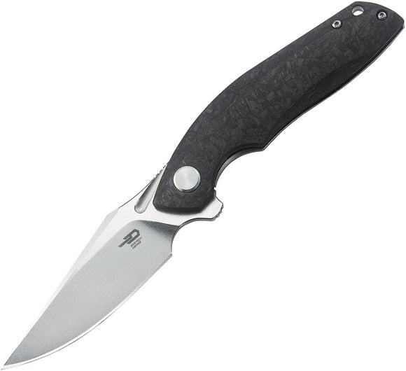 Bestech Knives Ghost Carbon Fiber Folding S35VN Satin Pocket Knife T1905C1
