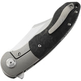 Bestech Knives BowieTie Framelock Gray Titanium/CF Folding M390 Knife T1906B