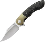 Bestech Knives BowieTie Framelock Bronze Titanium/CF Folding M390 Knife T1906C