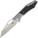 Bestech Knives Fractal Framelock Gray Titanium Folding S35VN Pocket Knife 1907A