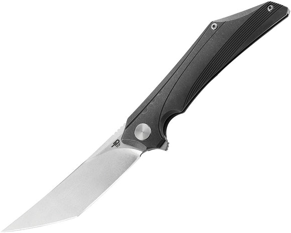 Bestech Knives Kamoza Framelock Gray Titanium Folding M390 Pocket Knife T1911A