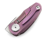Bestech Knives TULIP Framelock Purple Folding Pocket Knife 1913c