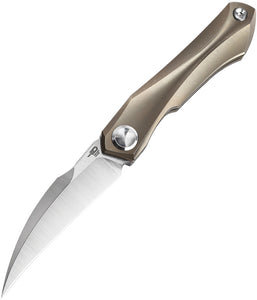 Bestech Knives Ivy Framelock Bronze Titanium S35Vn Folding Knife 2004b