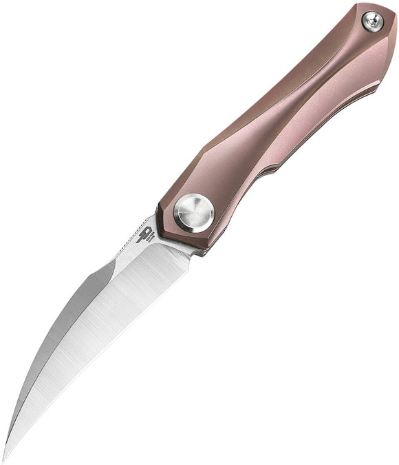 Bestech Knives Ivy Framelock Pink Titanium S35Vn Folding Knife 2004c