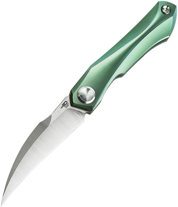 Bestech Knives Ivy Framelock Green Titanium S35Vn Folding Knife 2004d