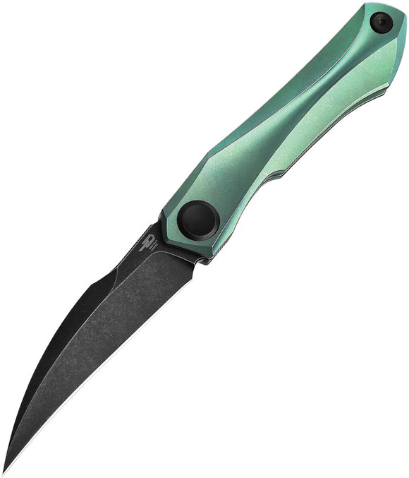 Bestech Knives Ivy Framelock Green BSW Titanium S35Vn Folding Knife 2004e
