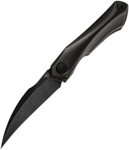 Bestech Knives Ivy Framelock Black Titanium Folding S35VN Pocket Knife 2004F