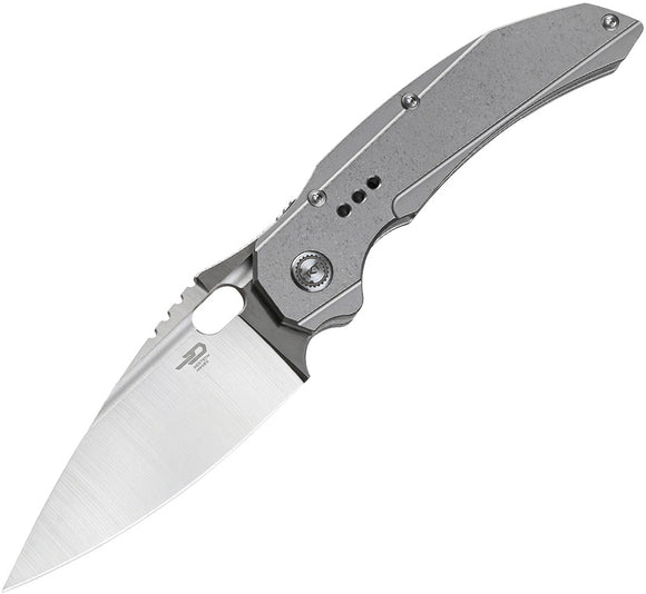 Bestech Knives Exploit Framelock Gray Titanium Folding S35VN Knife T2005A