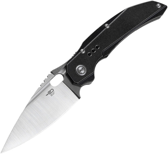 Bestech Knives Exploit Black Stonewash Titanium Handle S35VN Knife T2005B