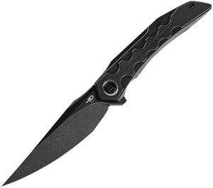 Bestech Knives SAMARI Framelock Black Titanium M390 Folding Knife 2009b