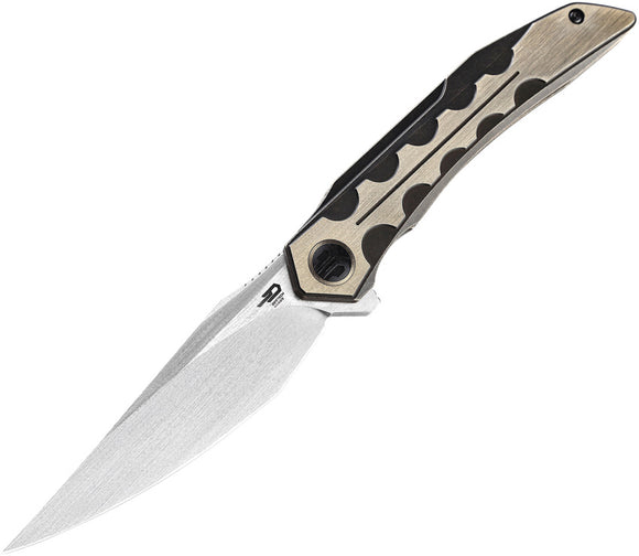 Bestech Knives SAMARI Framelock Bronze Titanium M390 Folding knife 2009d