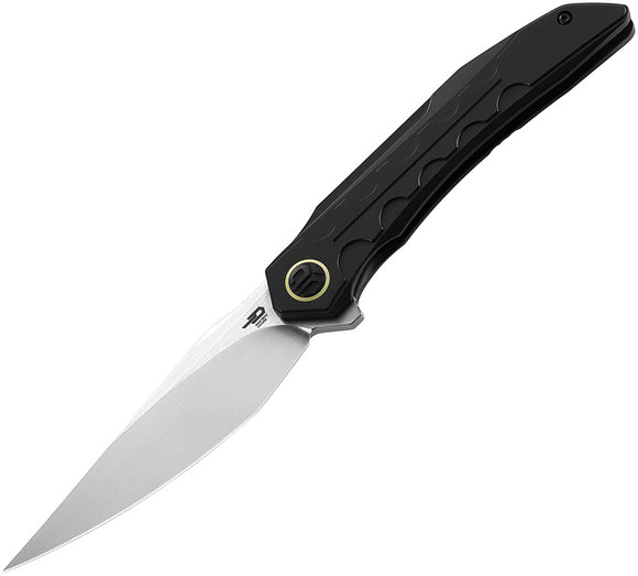 Bestech Knives Pocket Knife Samari Framelock Black Titanium Folding M390 2009F