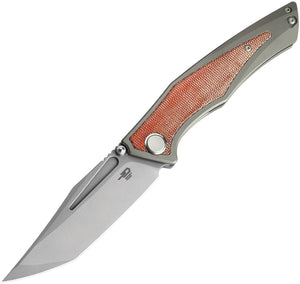 Bestech Knives Togatta Dark Grey Titanium Handle M390 Folding Knife T2102A