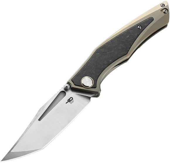 Bestech Knives Togatta Framelock Titanium/Carbon Fiber Folding M390 Knife T2102F