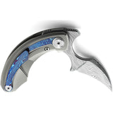 Bestech Knives Strelit Pocket Knife Framelock Timascus Folding Damasteel 2103K