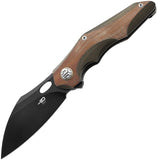 Bestech Knives Pocket Knife Nogard Framelock Titanium/Micarta Folding M390 2105F