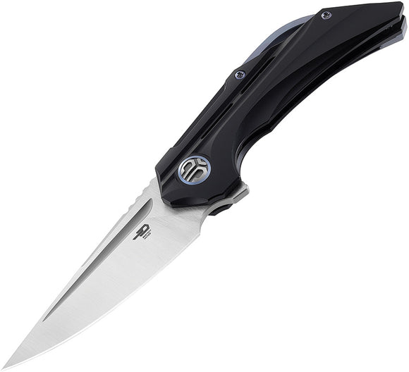 Bestech Knives Vigil Black Titanium Framelock M390 Folding Knife 2201c