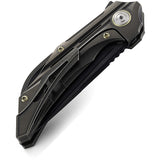 Bestech Knives Vigil Bronze Titanium Framelock M390 Folding Knife 2201d