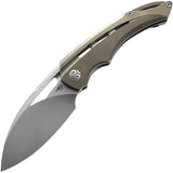 Bestech Knives Fairchild Pocket Knife Bronze Titanium Folding S35VN Blade 2202A