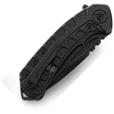 Bestech Knives Buwaya Pocket Knife Framelock Black Titanium Folding M390 T2203C