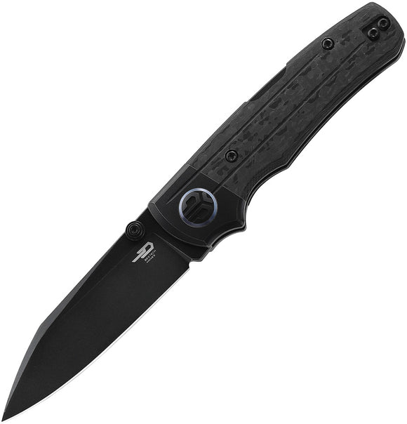 Bestech Knives Tonic Knife Lockback Black CF & Titanium Folding M390 T2204E