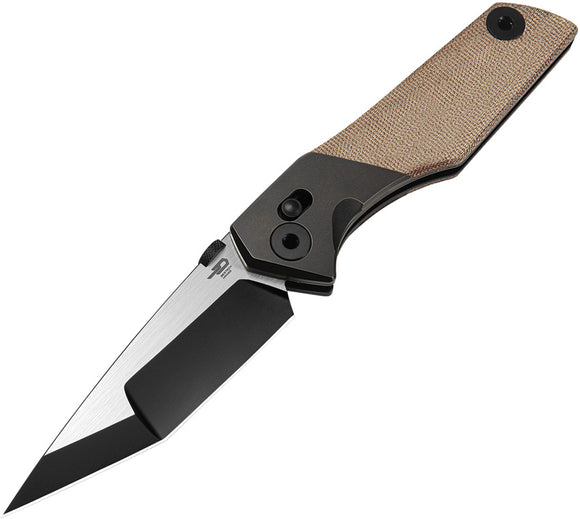 Bestech Knives Cetus Crossbar Lock Titanium & Micarta Folding M390 Knife T2304B