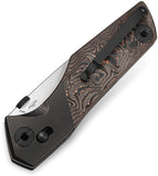 Bestech Knives Cetus Crossbar Lock Titanium & Copper Foil Folding Knife T2304D