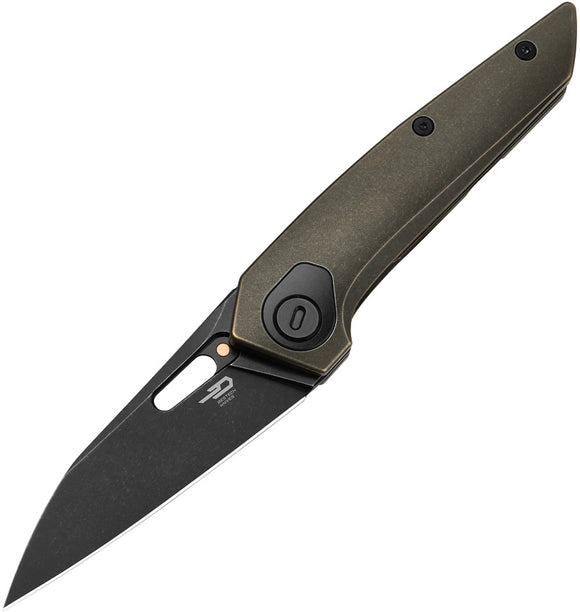 Bestech Knives VK-Void Framelock Bronze Titanium Folding Elmax Knife T2305D