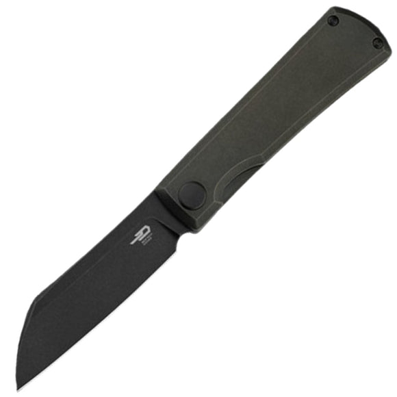 Bestech Knives Bruv Framelock Bronze & Black Titanium Folding M390 Knife T2401B