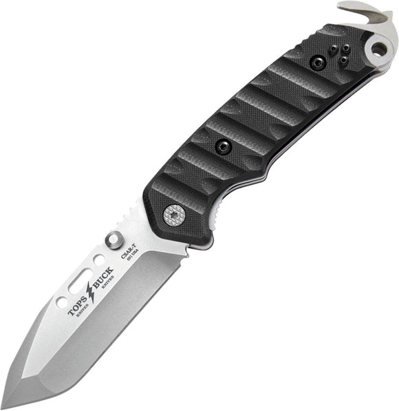 Buck TOPS/ CSAR-T Responder Linerlock Folding Blade G10 Handle Knife 0091BKSTP1