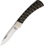 Buck 110 Hunter Lockback 2023 Legacy Collection Black & Brown Richlite Folding S45VN Knife 110BKSLE