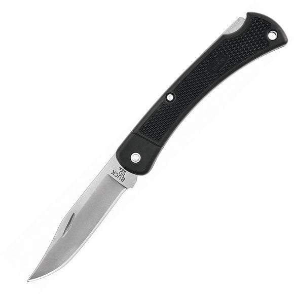 BUCK Knives Lockback Hunter Stainless Folding Black Knife 110BKSLT