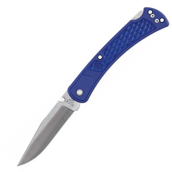 Buck 110 Slim Select Lockback Blue Folding Knife 110BLS2
