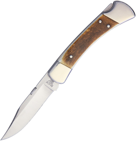 Buck Knives 110 NS White Bone Clip Pt Stainless Folding Pocket Knife 110BNSSM4