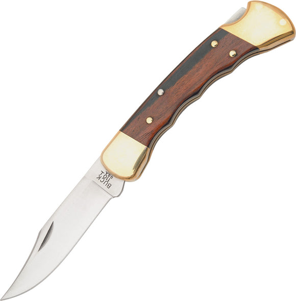 BUCK Knives Hunter Lockback Fingergrooved Macassar Ebony Dymondwood Folding Knife 110FG