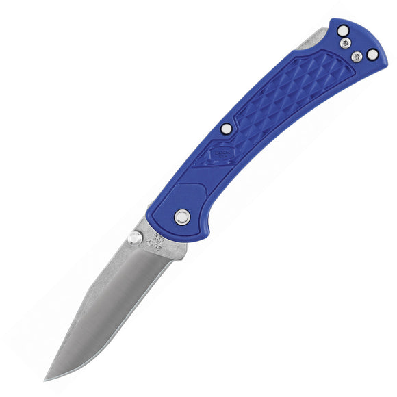 Buck 112 Slim Select Lockback Blue Folding Knife 112BLS2