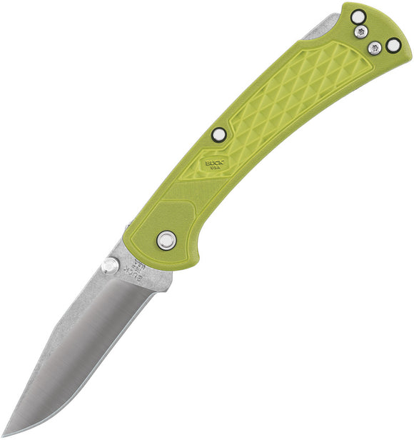 Buck 112 Slim Select Lockback Green Folding Knife 112GRS1